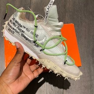 Off-white waffle racer /ow white/black-electric green